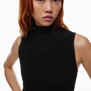 Babaton Sculpt Knit Mock Neck Top